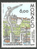 630 Monaco Yv 1549 Statue Plongeur Diver Diving Pongeon Natation Swimming MNH ** Neuf SC (MON-834b) - Kunst- Und Turmspringen