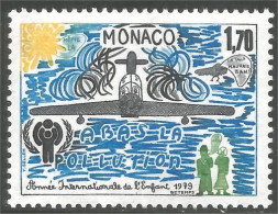 630 Monaco Pollution Avion Airplane Flugzeug Aereo MNH ** Neuf SC (MON-712c) - Pollution