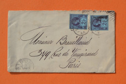 United Kingdom - Lettre Timbres Queen VICTORIA 2 1/2 D - Pour Paris France - Lettres & Documents