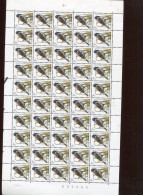 Belgie 2425 Buzin Vogels Birds PRE821 PRE821P6a 3Fr In Volledig Vel Drukdatum 11/9/1991 Plaatnummer 1  RRR OCB 325€ - 1991-2000