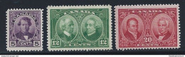 1927 CANADA - SG 271/273 Emissione Storica 3 Valori  MLH* - Sonstige & Ohne Zuordnung