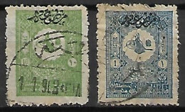 TURQUIE    -    1901.     Y&T N° 24  &  26 Oblitérés. - Timbres Pour Journaux