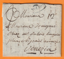 1805 - Lettre En Français De 3 P. Avec Illustration De MILANO Milan Italia Vers VENEZIA Venise - Département Conquis - 1792-1815: Départements Conquis