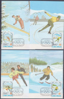 1983 Sao Tome And Principe  869-872 Maximum Card 1984 Olympic Games In Sarajevo 10,00 € - Hiver 1984: Sarajevo