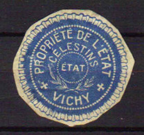 EAU MINERALE - VICHY CELESTINS - ALLIER / VIGNETTE ANCIENNE (ref T2140) - Autres & Non Classés