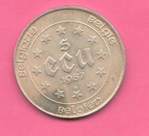 Belgie 5  ECU 1987 Trade Coinage Belgio Silver Coin Belgique  Belgium - Ecu