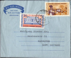 ! 1967 Aerogramme Zanzibar, Airmail, Air Letter, Luftpostbrief - Zanzibar (1963-1968)