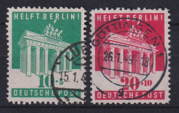 Bizone 1949 Berlin-Hilfe Brandenburger Tor Mi.-Nr. 101-102 Satz Gestempelt - Oblitérés