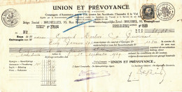 UNION ET PREVOYANCE SOCIETE ANONYME , STAMPS PERFINS,PERFORE 1929 BELGIUM - 1909-34