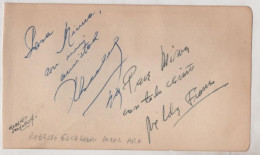 Autógrafo Del Actor Argentino  Roberto Escalada/ Autógrafo A Identificar   - 6228 - Sänger Und Musiker