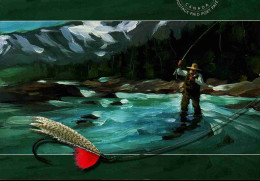 Thème Pêche Pêcheur à La Mouche Artificielle Entier Postal Canada En Port Payé Mouche Alevin Fishing - Autres & Non Classés