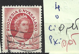 RHODESIE & NYASALAND 4 Oblitéré Côte 0.15 € - Rhodésie & Nyasaland (1954-1963)