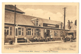 CPA    NOYELLES SUR MER .  HOTEL DES VOYAGEURS   ANIMATION TBE SCAN 1940.. - Noyelles-sur-Mer