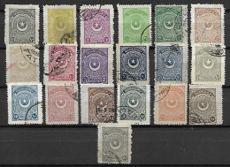 TURQUIE    -   1923  .   Y&T N° 668 à 684 Oblitérés. - Used Stamps