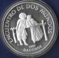 URUGUAY AÑO 1997 250 PESOS PLATA " GAUCHOS" - Uruguay