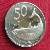 Cook Islands 50 Cents 1976 Fish Proof UNC ºº - Isole Cook