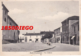 SESTO CREMONESE - VIA UMBERTO F/GRANDE VIAGGIATA 1951 ANIMATA - Cremona