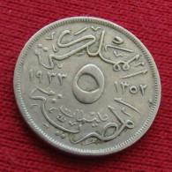 Egypt 5 Milliemes 1352 1933 KM# 346 Egipto Egypte Egito Egitto Ägypten L7-6 W ºº - Egypte