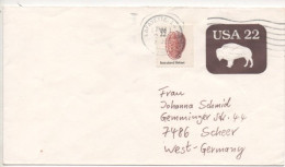 Etats Unis: Entier Postal Avec Complément Pour L'étranger, Oblitéré De LAFAYETTE - 1981-00
