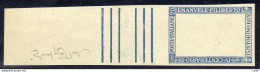 Filiberto Cent. 20 N. 226 - Prova Di Stampa Della Sola Cornice In Azzurro Su Carta Grigio Verde - Mint/hinged