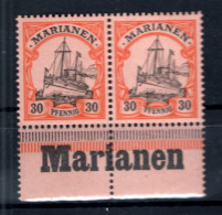 Marianen 12 VOLLE RANDINSCHRIFT ** MNH POSTFRISCH (79809 - Isole Marianne