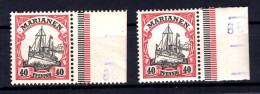 Marianen 13 Ndgz+dgz Seitenrand Rechts  ** MNH POSTFRISCH (T9482 - Mariannes