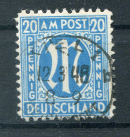 Bizone AM POST 26bB Schönes Bedarfsstück Gest. BPP 45EUR (78130 - Used