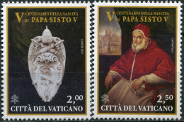 VATICAN - 2021 - SET MNH ** - 500 Years Of The Birth Of Pope Sixtus V - Neufs