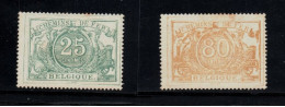 Belgium Belgique Mint Reprints Or Fakes ? Please Decide You Railway Railroad Stamps Chemins De Fer - Mint