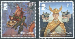 GROSSBRITANNIEN GRANDE BRETAGNE GB 2023 TERRY PRATCHETT'S DISCWORLD SET 2V USED DAMAGED SG 5055-6 MI 5254-5 YT 5645-6 - Gebruikt