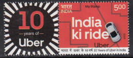 My Stamp 2023, Uber India, Mobility Transport Ride, Technology Auto Travel App, Car, Automobile, Map, - Neufs