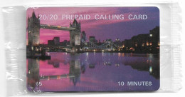 USA - LDDS Worldcom - Tower Bridge, London (20/20 Prepaid), 1995, Remote Mem. 5$, NSB - Altri & Non Classificati