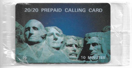 USA - LDDS Worldcom - Mount Rushmore (20/20 Prepaid), 1997, Remote Mem. 10U, NSB - Autres & Non Classés