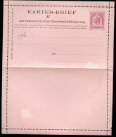Rohrpost-Kartenbrief RK5II Postfrisch Feinst 1893 Kat.17,00€ - Cartas-Letras