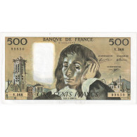 France, 500 Francs, Pascal, 1992, V.368, SPL, Fayette:71.49, KM:156i - 500 F 1968-1993 ''Pascal''