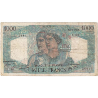 France, 1000 Francs, Minerve Et Hercule, 1945, E.108, TB, Fayette:41.6, KM:130a - 1 000 F 1945-1950 ''Minerve Et Hercule''