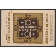 ALLEMAGNE - NOTGELD - DÜSSELDORF Stadt - 10 MILLIARDEN MARK - REIHE 1 - 01/04/1924 - TB+ - Other & Unclassified