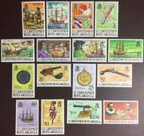 St Christopher Nevis Anguilla 1970 Definitives Set MNH - St.Christopher-Nevis-Anguilla (...-1980)