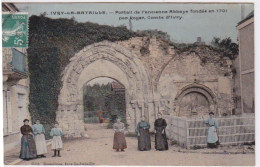 27 - EURE - IVRY LA BATAILLE -  PORTAIL DE L'ANCIENNE ABBAYE - CARTE GLACEE - Ivry-la-Bataille