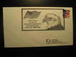 HAINES Alaska 2001 Bald Eagle Festival Bird Birds Cancel Cover USA - Cartas & Documentos