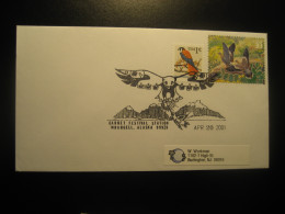 WRANGELL Alaska 2001 Garnet Festival Eagle Bird Birds Cancel Cover USA - Cartas & Documentos