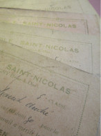 5 Billets Scolaires/ " Très Bien " / Ecole Saint-Nicolas / IGNY Seine & Oise/Janvier - Avril 1932                 CAH377 - Diplome Und Schulzeugnisse