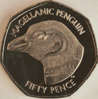 Falkland Islands - 50 Pence 2021AA, Magellanic Penguin, UC# 119 (#3871) - Malvinas