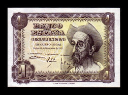 España Spain 1 Peseta Don Quijote De La Mancha 1951 Pick 139 Serie P Sc Unc - 1-2 Pesetas