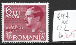 ROUMANIE 497 ** Côte 2 € - Unused Stamps
