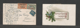 Memel. 1922 (2 Dec) Kugele - Berlin, Germany. Multifkd Ovptd Issues. France Period. Fine Scarce Usage. - Otros & Sin Clasificación