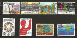 PAYS-BAS: Obl., YT N°1046 à 1053, Suite De 8 Tp, TB - Used Stamps