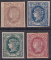 1866-205 CUBA SPAIN ANTILLES 1866 ISABEL II 5c-40c COMPLETE SET.  - Vorphilatelie