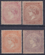 1869-163 CUBA SPAIN ANTILLES 1869 ISABEL II 5c-40c MH COMPLETE SET.  - Vorphilatelie