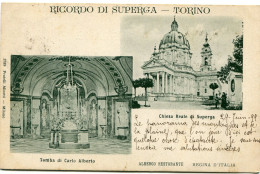 TORINO - RICORDO Di SUPERGA 4 - CARTOLINA PRECURSORE RARO Del 1899 - POSSIBILITÀ DI SCONTO E SPEDIZIONE GRATUITA - - Panoramic Views